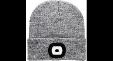 FEDEC warme LED muts - Unisex - One size - Grijs