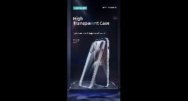 iPhone 12 Pro Max hoesje shockbestendig & volledig transparant - Anti Shock - High Impact - Back cover