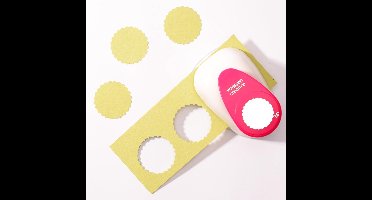Vaessen Creative Pons - Figuurpons - Cirkel Geschulpt - Ø 3,8 cm