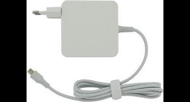 Yanec Laptop USB-C Wandlader 65W - Geschikt voor alle merken - Wit