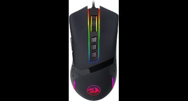Redragon Destroyer M712 Gaming muis met extra stabiele grip | RGB-verlichting | tot 10000 DPI verstelbaar met 8 programmeerbare knoppen en vergulden USB-connector