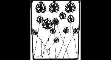 Wandecoratie monstera leaf