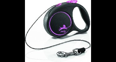 FLEXI | Flexi Rollijn Black Design Cord Roze