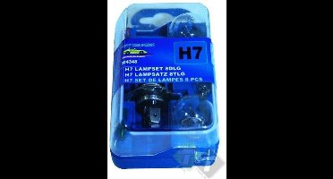 H7 Lampenset - 8 delig - 5 lampen - 3 zekeringen - Autolampen