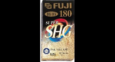 FUJI VHS SHG  180 min videoband  /  videocassette.
