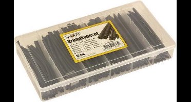 Blanko 100-delige krimpkous assortiment - Zwart