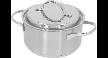 Demeyere Resto 3 RVS Kookpan – Kookpan inductie – 16 cm – 1,5L Inhoud - Deksel Inbegrepen