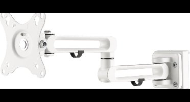 Deltaco DELO-0157 Verstelbare Monitor Arm - Wandbevestiging - 17-32 inch - Wit