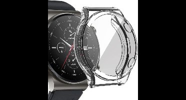 Screenprotector + Hoesje geschikt voor Huawei Watch GT 2 Pro - Transparant