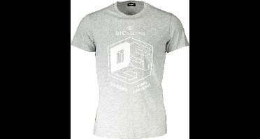 Diesel - T-shirt - Grijs - 2XL - Okrągły Dekolt