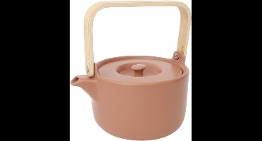 Theepot nature – Secret de Gourmet – 0,8L – Mauve - Aardewerk - Bamboe