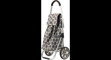 Boodschappentrolley Inklapbaar - Grijze Bollen