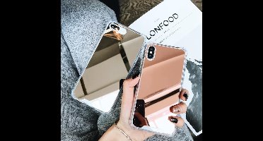 iphone (11Pro Max )case schokbestendig, met spiegel (zwart kleur)