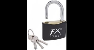 1x Hangslot 50mm metaal zwart - 5 x 1,5 x 7,5 cm - Hangslotjes