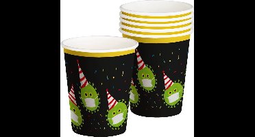 Boland - Party Safe - Bekers - Virus - Mondkapje - 6 stuks