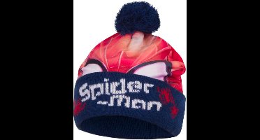 Marvel Spiderman Muts - Blauw - maat 54 cm (+/- 3-6 jaar)