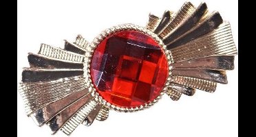 Luchas Promotions Pieten baretspeld - Gouden speld met rode steen