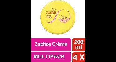 Zwitsal Creme Zacht Pot 4 stuks Voordeelverpakking