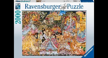Ravensburger puzzel Disney Cinderella The Glass Slipper - Legpuzzel - 2000 stukjes