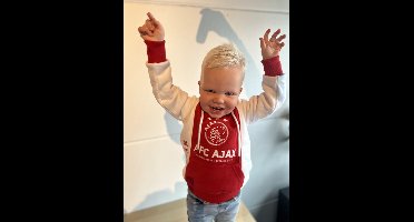 Ajax Kids Hoody Rood Wit Logo