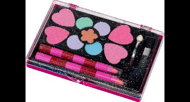 Klein Toys Princess Coralie cosmetica set - oogschaduw, blush en lippenstift - incl. applicators - zwart roze