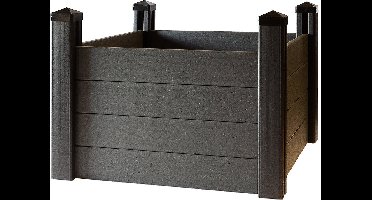 ECOstyle ECO-Bordure Compostbak - Tuin Composteerder - Zwart 1,2m x 1,2m x 80cm