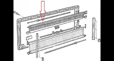 Dometic S4 Vliegenhor rollo 50 x 60