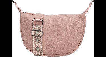 Beagles Malaga Crossbody Schoudertas - Trendy Schouderband - Dames Tas - Lichtroze
