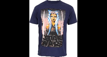 T-Shirt met Korte Mouwen Star Wars White Blades Blauw Uniseks - L