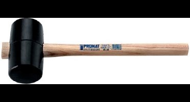 Promat rubber hamer zwart 40 mm - 4000811570