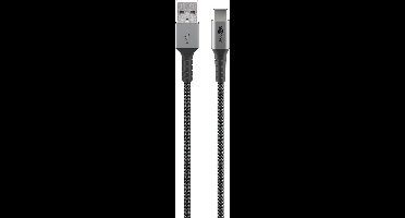 Goobay USB-C naar USB-A kabel - USB2.0 - tot 3A / nylon - 0,50 meter