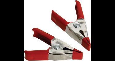 Toolland Lijmklemmen, metaal, 50 mm (2"), 2 stuks, snelle sluiting, rood