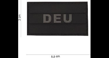101 Inc Embleem 3D Pvc Duitsland Klein  Zwart   12019