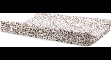 Jollein - Aankleedkussenhoes Jersey 50x70cm - Zachte Hoes Baby Aankleedkussen - Retro Flowers