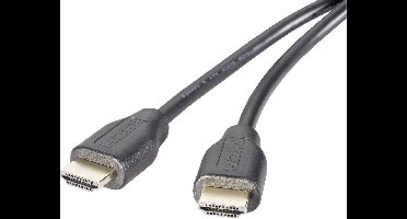 SpeaKa Professional HDMI Aansluitkabel HDMI-A stekker, HDMI-A stekker 5.00 m Zwart SP-9075604 Audio Return Channel (ARC