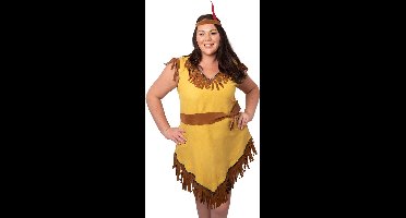 Vegaoo - Asymmetrische Indiase vermomming grote maat vrouw