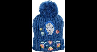 Disney Frozen Gehaakte Wintermuts - blauw - maat 52