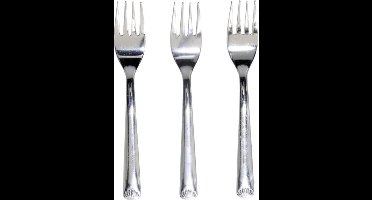 Gerimport Gebaksvorkjes - 3x stuks - rvs - 15 cm