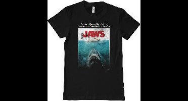 Jaws JAWS Washed Poster Heren T-shirt - zwart - L