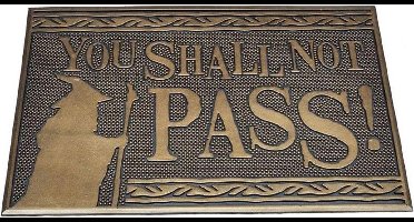 The Lord Of The Rings You Shall Not Pass Unisex Deurmat - meerkleurig - Standard