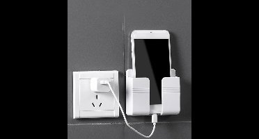 telefoonhouder voor aan de muur - Telefoonhouder - wandhouder - kunststof houder - wand bevestiging