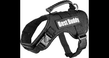 Flamingo Uranus - Harnas Honden - Harnas Best Buddy Uranus Zwart M 60-80cm 38mm - 1st - 122778 - 1st