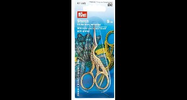 Professional Borduurschaar Ooievaar 3 1/2'' 9 cm goudkleurig - Borduurscharen - Prym