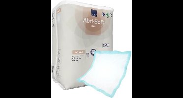 Abena Abri-Soft Basic Wegwerp Onderleggers Incontinentie - 60 Onderleggers - Voor bescherming van Matras, Bank of Stoel - Tot 1.075 ml absorptie - Waterdicht - Duurzaam - 60 x 60 cm