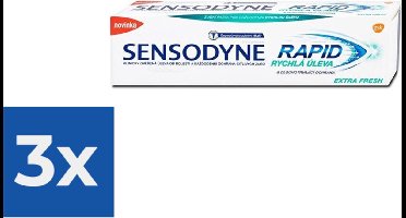 Sensodyne Tandpasta - Rapid Relief Extra Fresh - 75ml - Voordeelverpakking 3 stuks