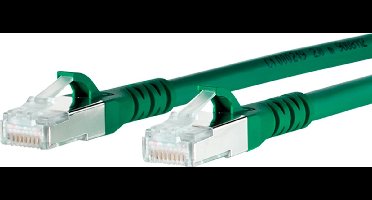 Metz Connect 1308451055-E RJ45 Netwerkkabel, patchkabel CAT 6A S/FTP 1.00 m Groen Snagless 1 stuk(s)