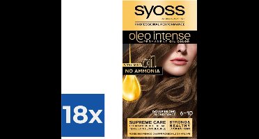 Syoss Oleo Intense - Haarverf - 6-10 - Donkerblond - 115ml x 18