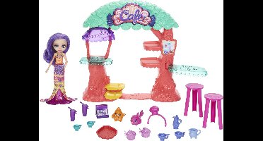 Mattel Games, Enchantimals Ocean Kingdom Onderzeeboot Café met Martina Zeemeermin Minipop, Veelkleurig
