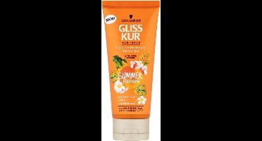 Schwarzkopf Gliss Kur Summer Repair Conditioner Treatment 200 ml - Met Monoi-bloem extract en UVA/UVB-Filter - 1-Minute Intensive Treatment for Summer-Stressed Hair