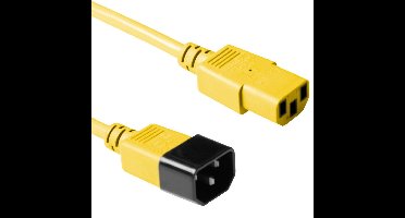 ACT Netsnoer C13 - C14 geel 0,3 m AK5426